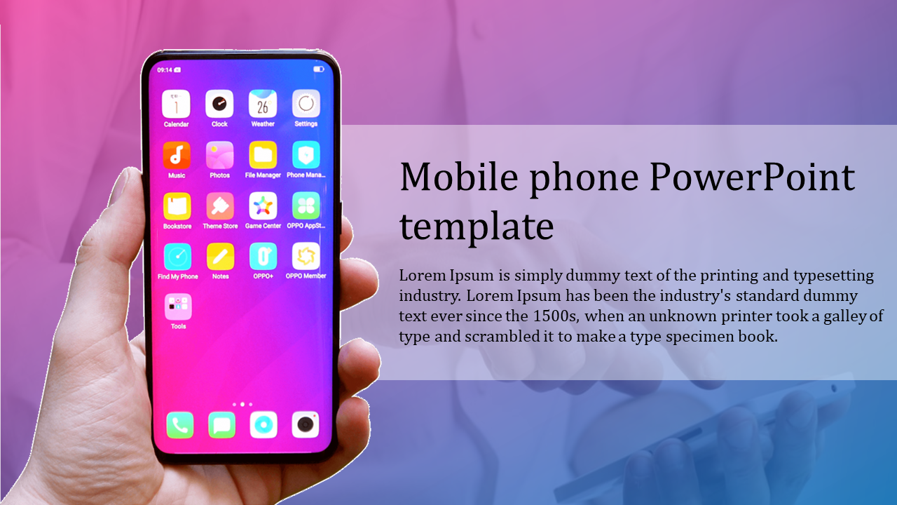 Stunning Mobile Phone PowerPoint Template Slide Designs